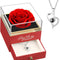Christmas Gifts for Women, Preserved Real Rose with I Love You Necklace, Forever Flowers Rose Gifts for Women, Mom, Wife and Girlfriend, Birthday Anniversary Romantic Gifts for Her